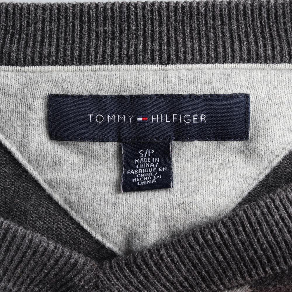 타미힐피거 차콜 아가일 체크 코튼 니트 스웨터 이미지 5
