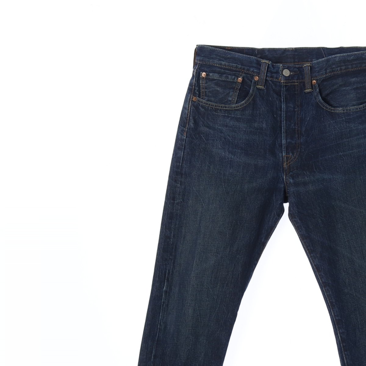 리바이스501CT 진청 데님 진 청바지 이미지 2