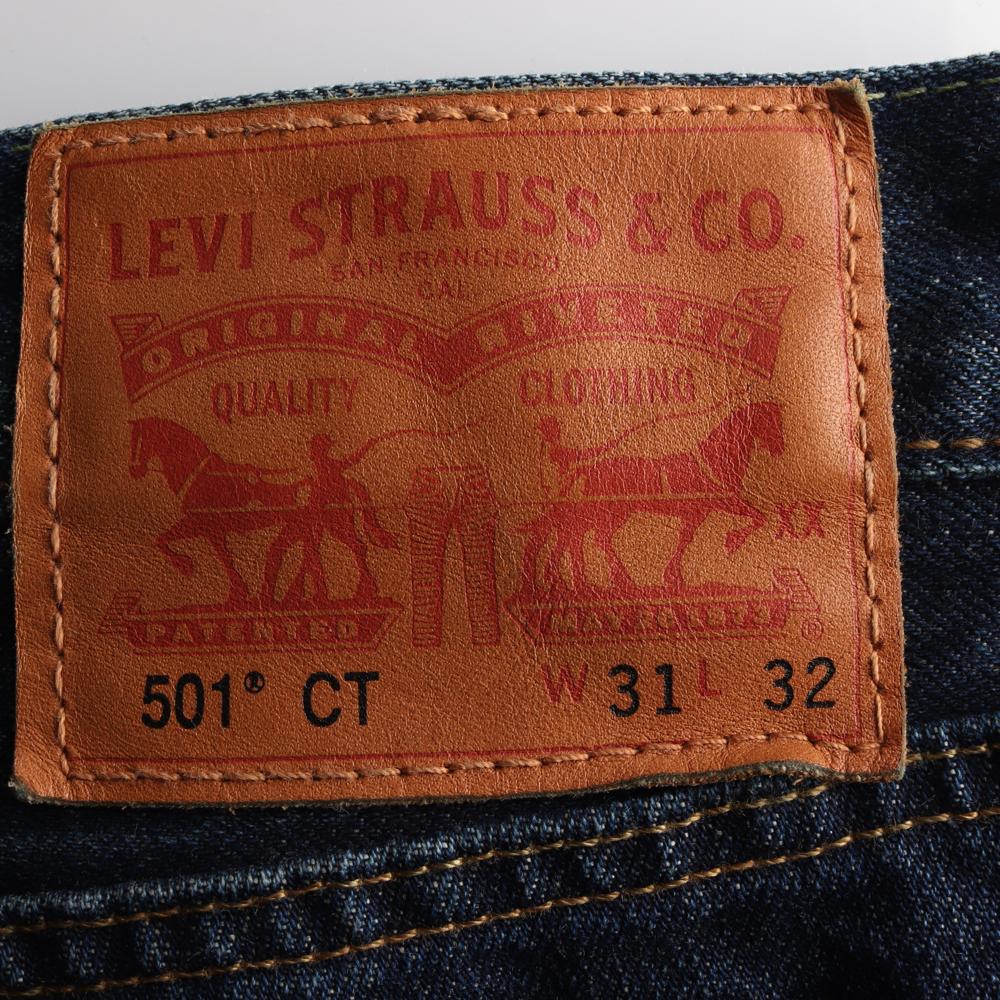 리바이스501CT 진청 데님 진 청바지 이미지 5