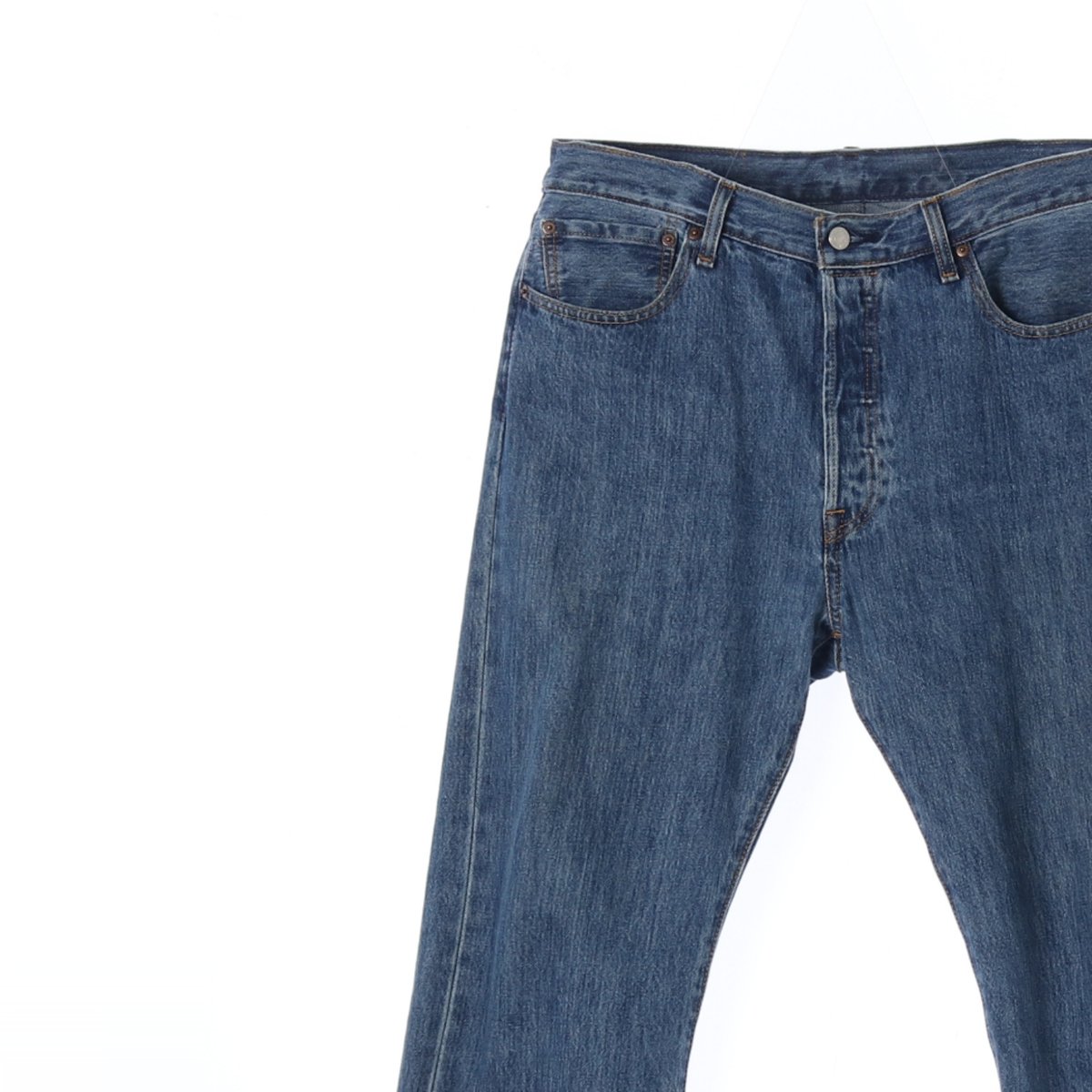 리바이스501 중청 데님 진 청바지 이미지 2