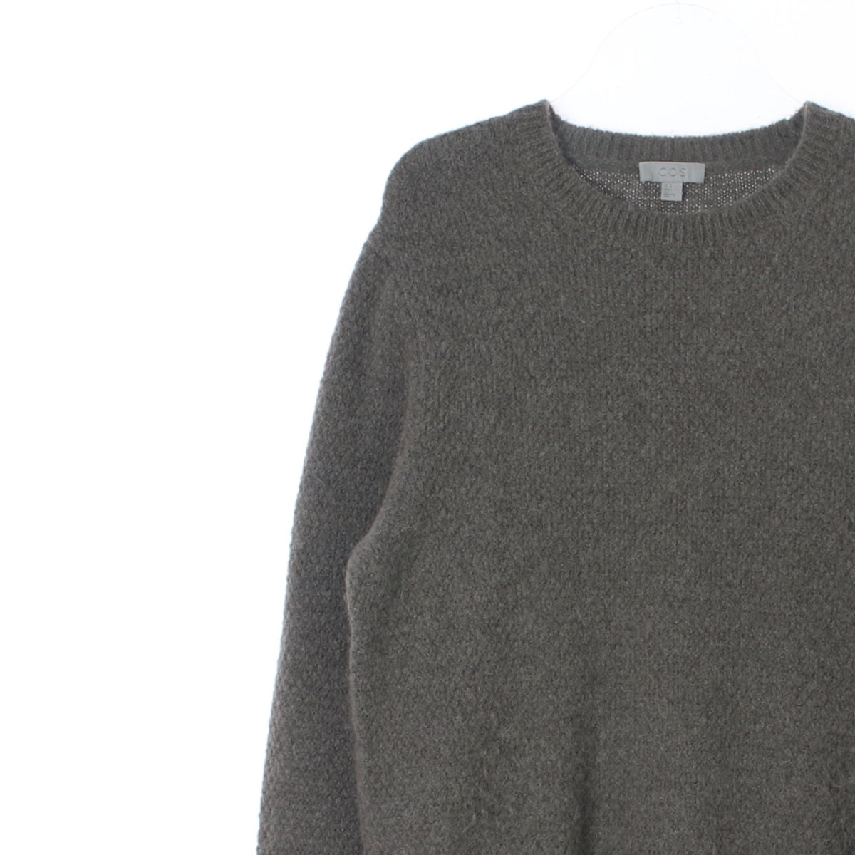 코스 울알파카66% 라운드 니트 스웨터 이미지 2