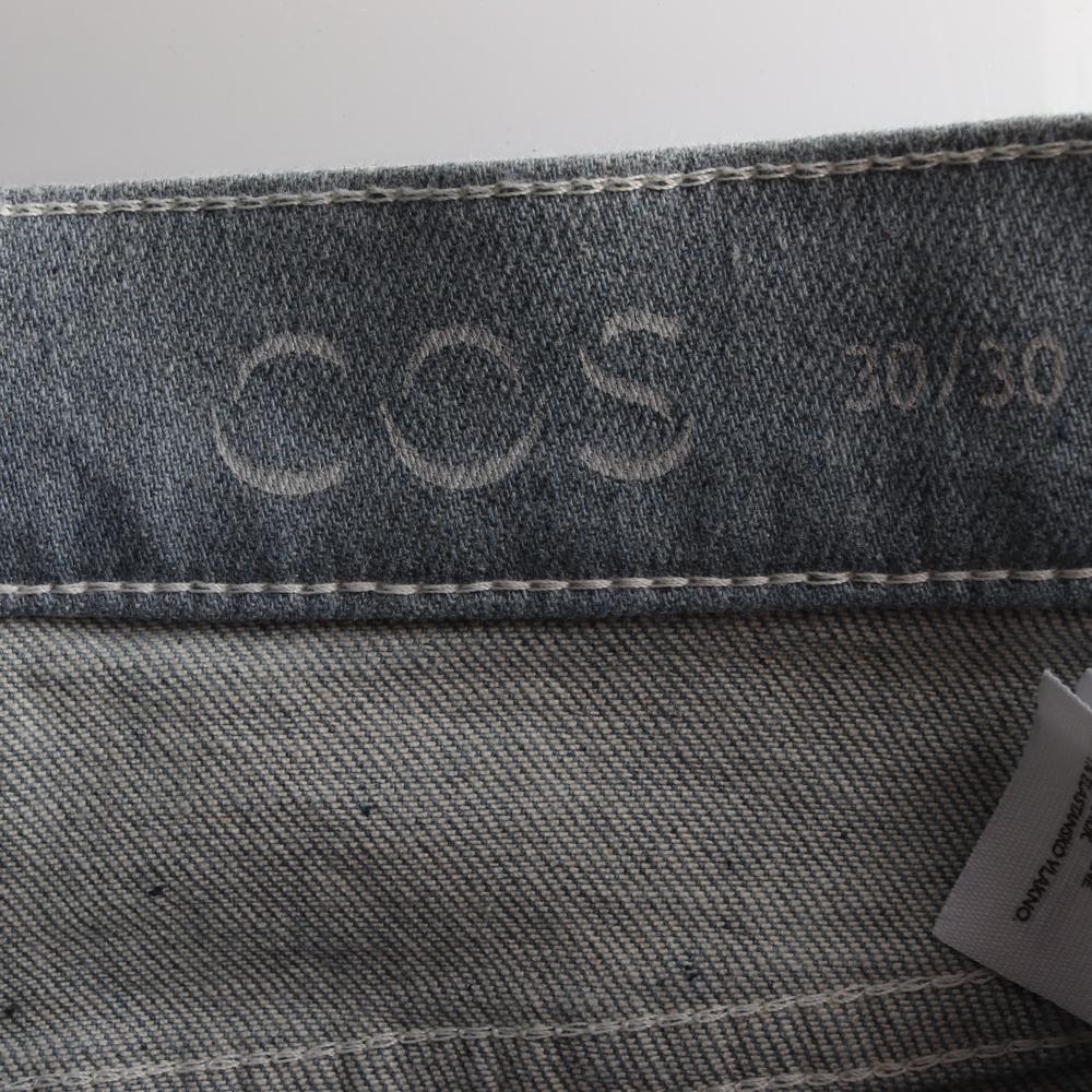 코스 연청 노워싱 데님 진 청바지 이미지 5