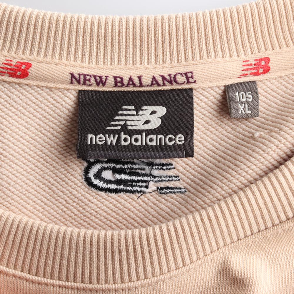 뉴발란스 베이지 로고 맨투맨 스웨트셔츠 이미지 5