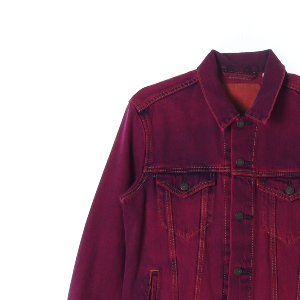 리바이스 와인 워싱 데님 청자켓 트럭커 이미지 2