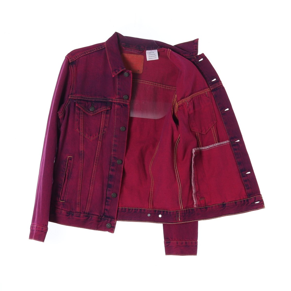 리바이스 와인 워싱 데님 청자켓 트럭커 이미지 4