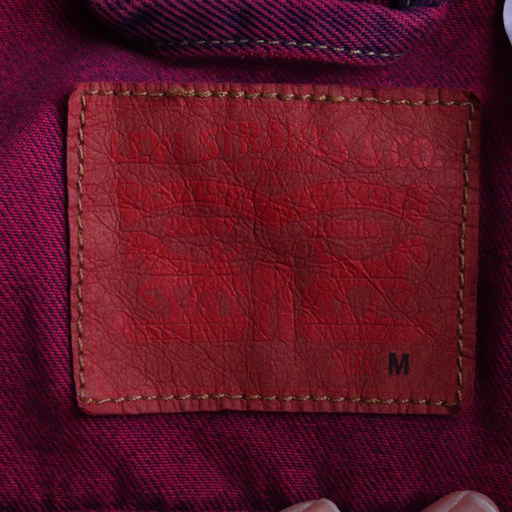 리바이스 와인 워싱 데님 청자켓 트럭커 이미지 6