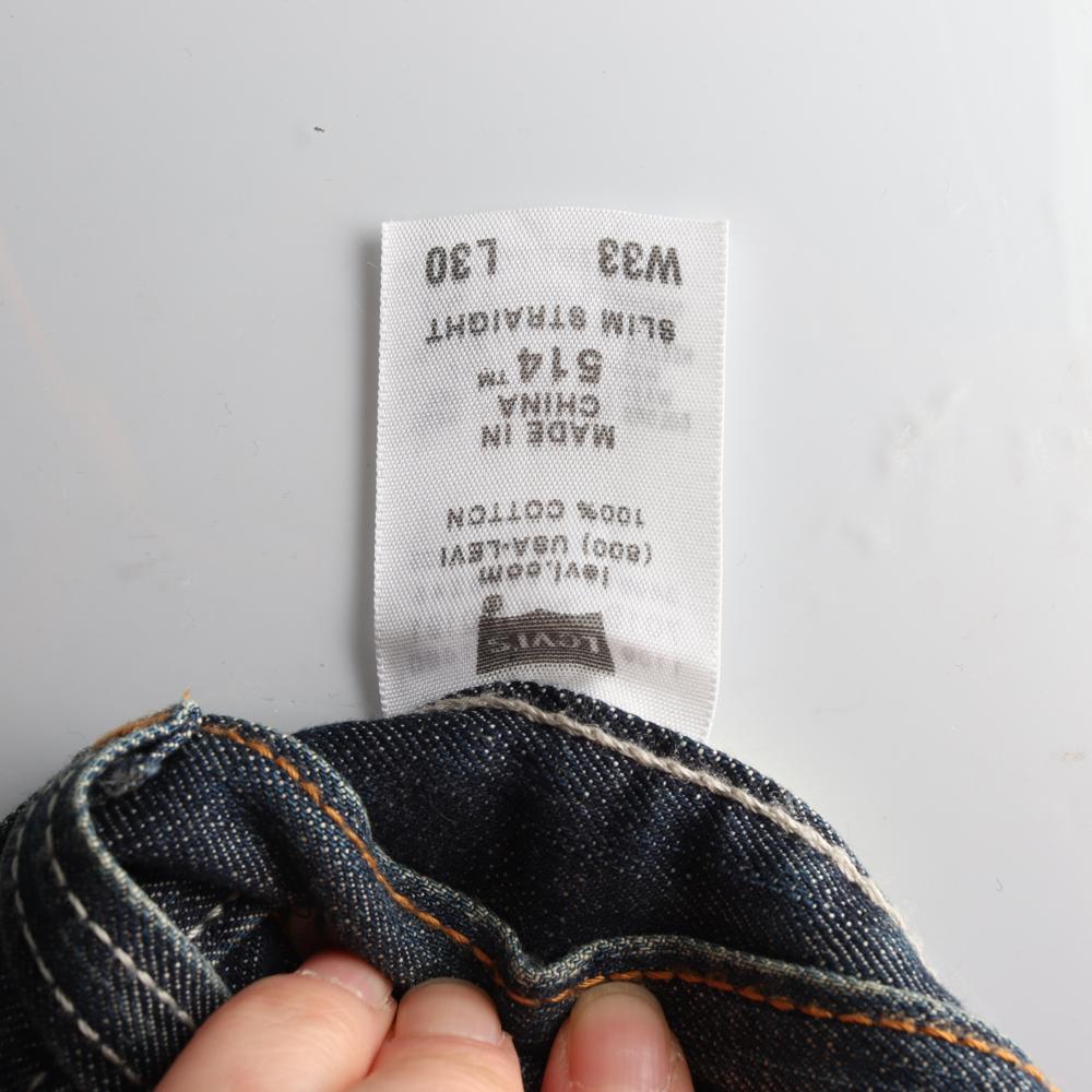 리바이스514 진청 스트레이트 데님 청바지 이미지 6