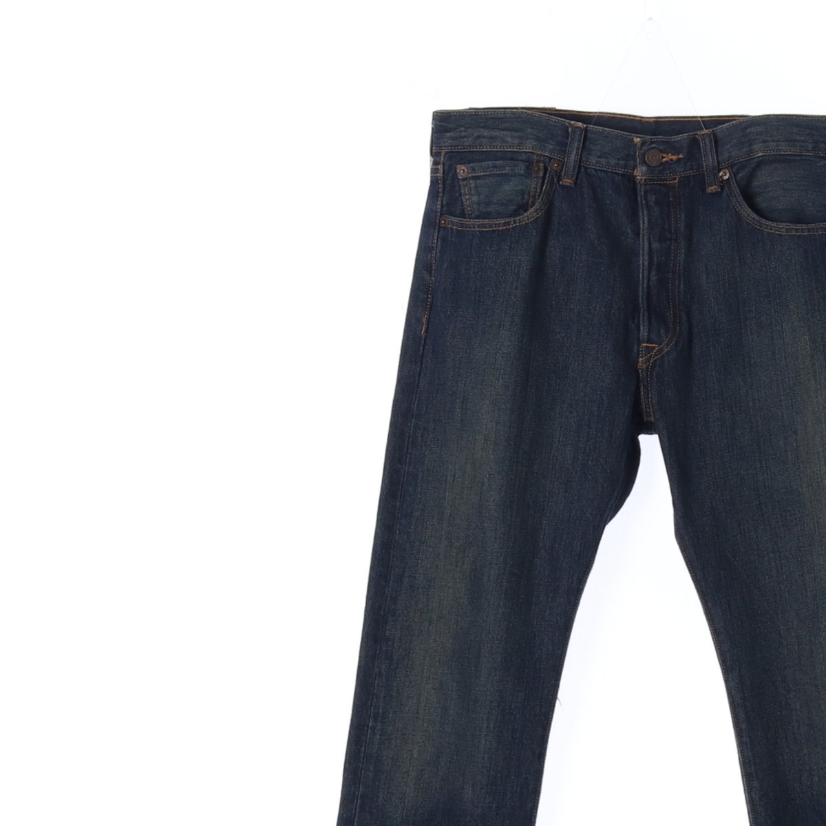 리바이스501 진청 워싱 진 청바지 데님 이미지 2