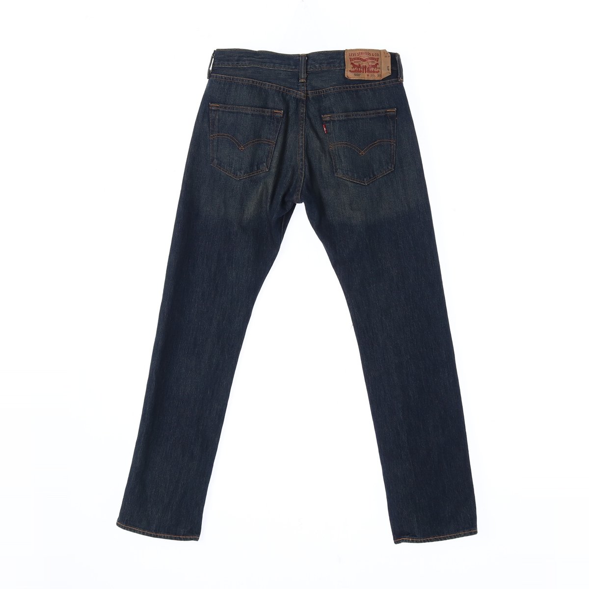 리바이스501 진청 워싱 진 청바지 데님 이미지 4