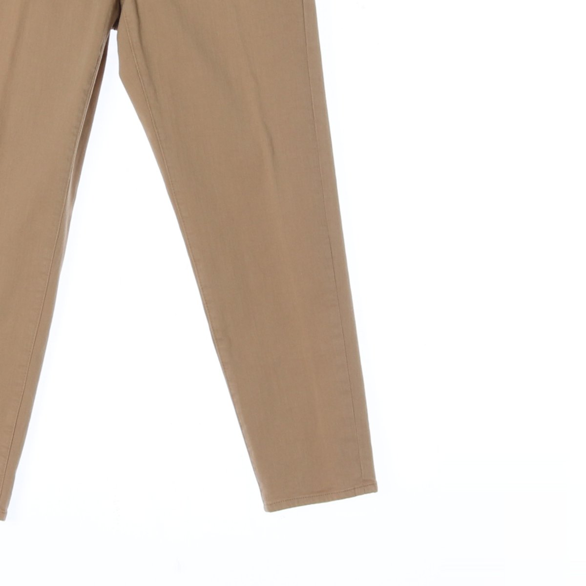 플랙 베이지 코튼 데님 치노팬츠 이미지 3