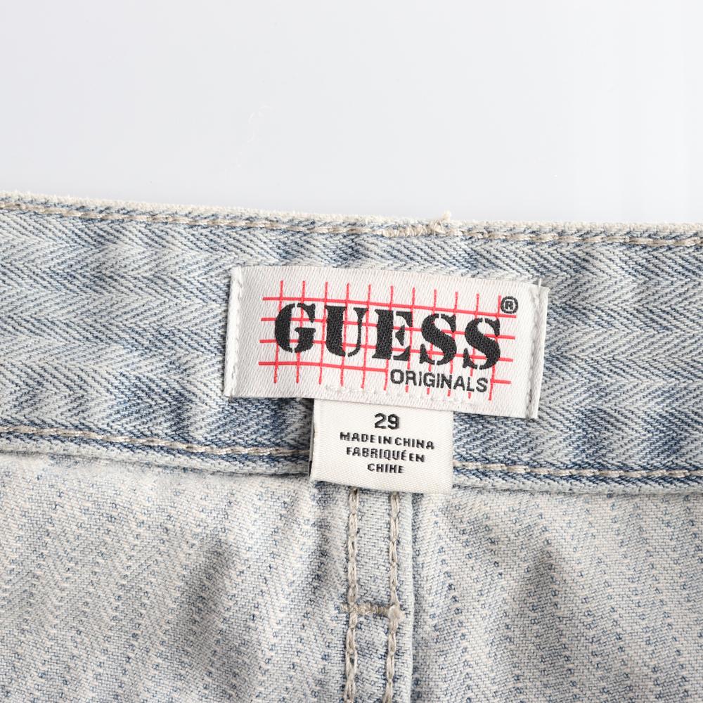 게스 연청 로고 반바지 쇼츠 청바지 청반바지 이미지 5