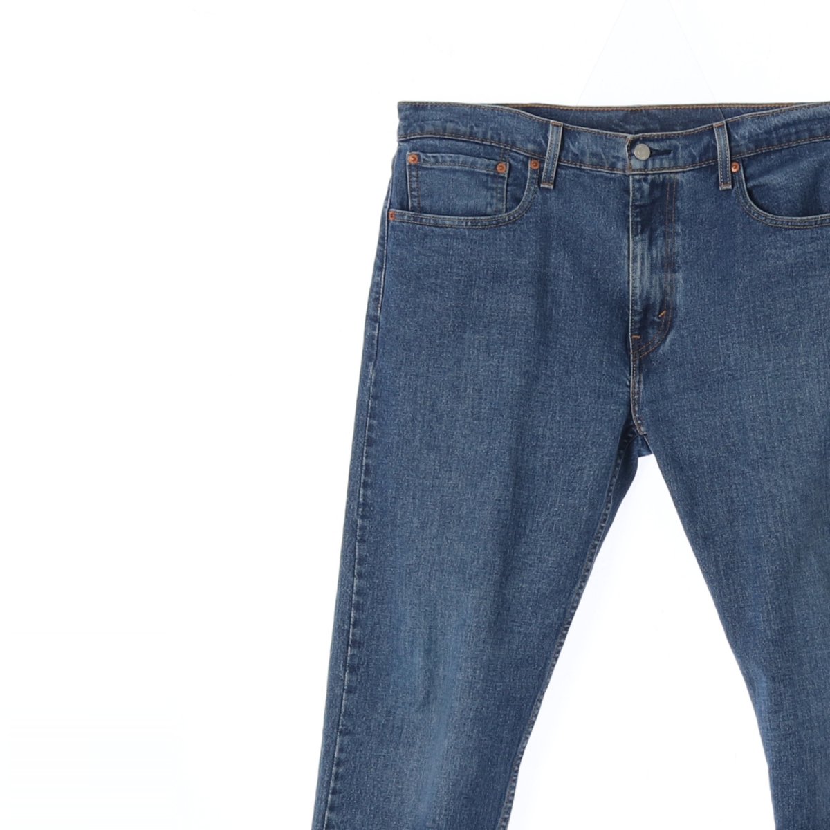 리바이스502 중청 데님 진 청바지 이미지 2