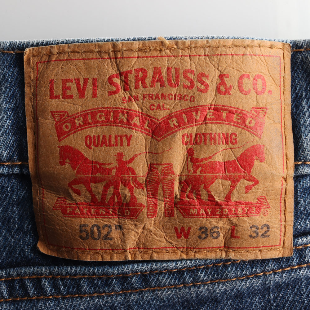 리바이스502 중청 데님 진 청바지 이미지 5