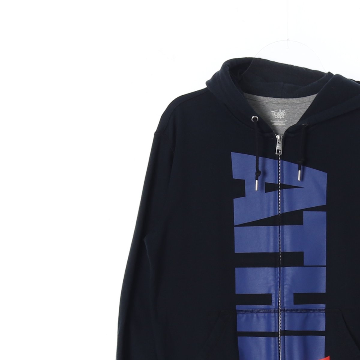 나이키 the athletic dept 블랙 네이비 후드 집업 점퍼 이미지 2