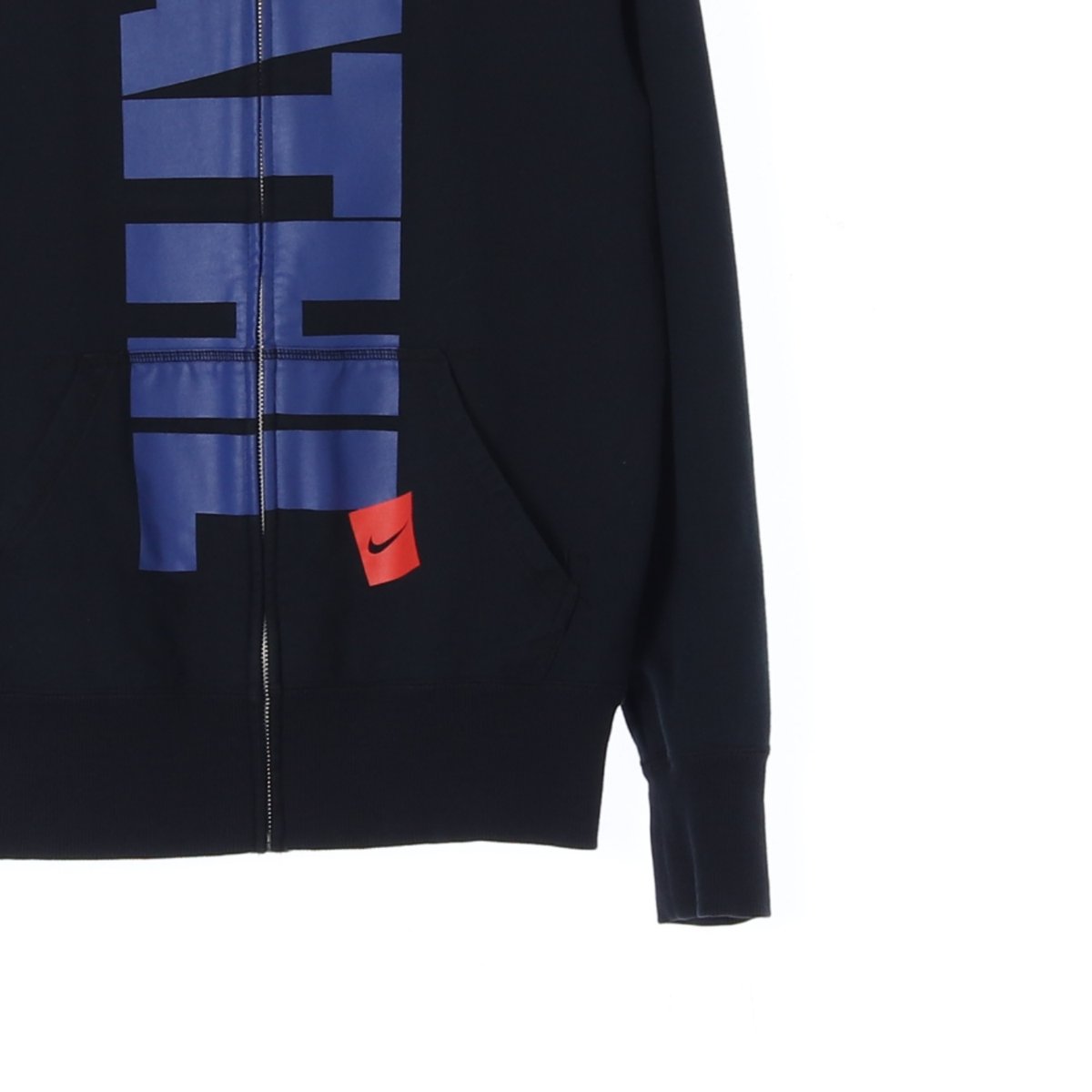 나이키 the athletic dept 블랙 네이비 후드 집업 점퍼 이미지 3