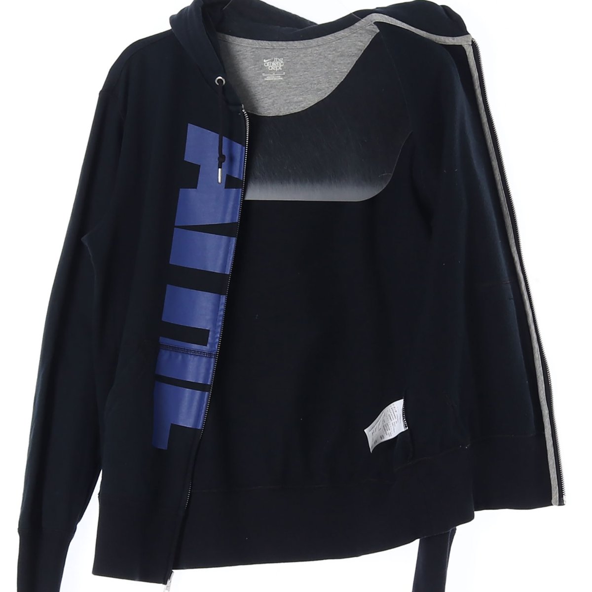 나이키 the athletic dept 블랙 네이비 후드 집업 점퍼 이미지 4