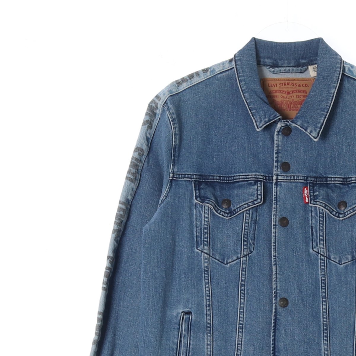 리바이스 로고 스티치 청자켓 데님재킷 이미지 2