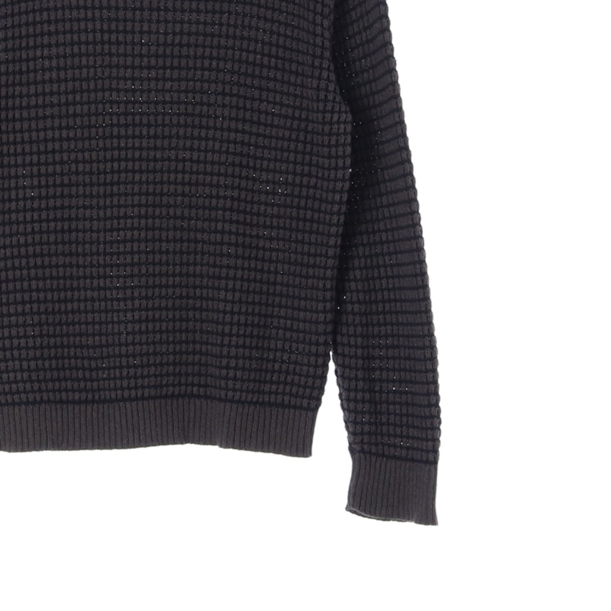 울리치 차콜 와플 긴팔 니트 스웨터 이미지 3