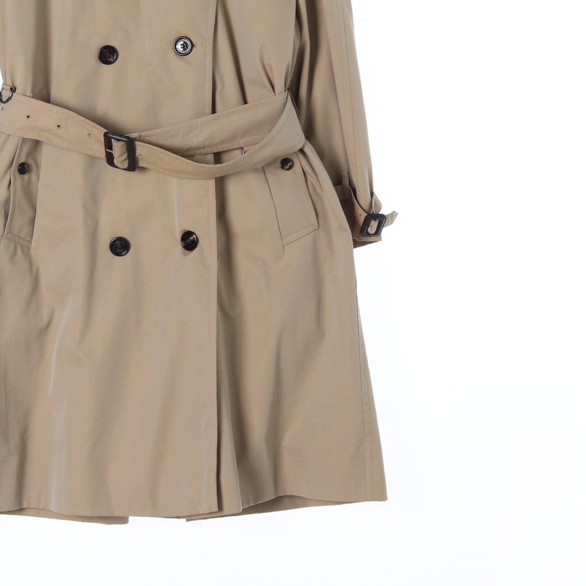 버버리 베이지 슬릿 더블 트렌치코트 이미지 3