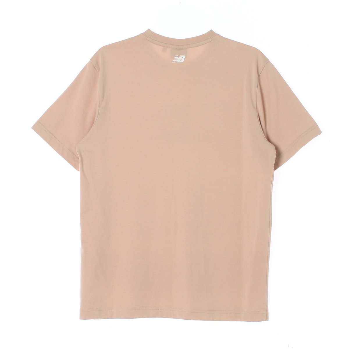 뉴발란스 베이지 로고 반팔 라운드 티셔츠 이미지 4