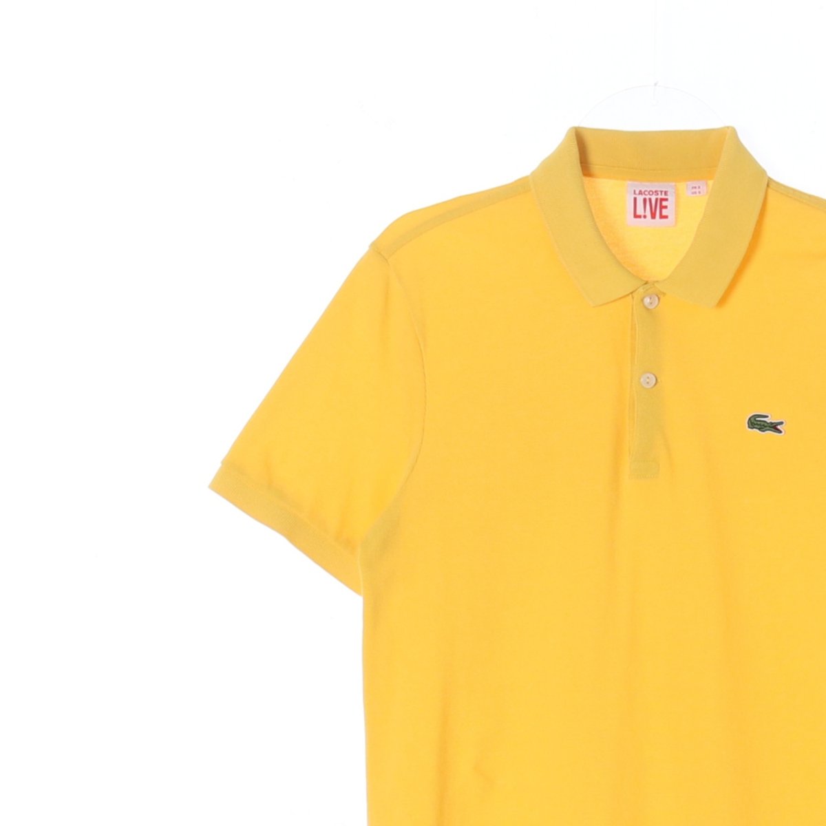 라코스테 개나리 반팔 카라 폴로 티셔츠 이미지 2