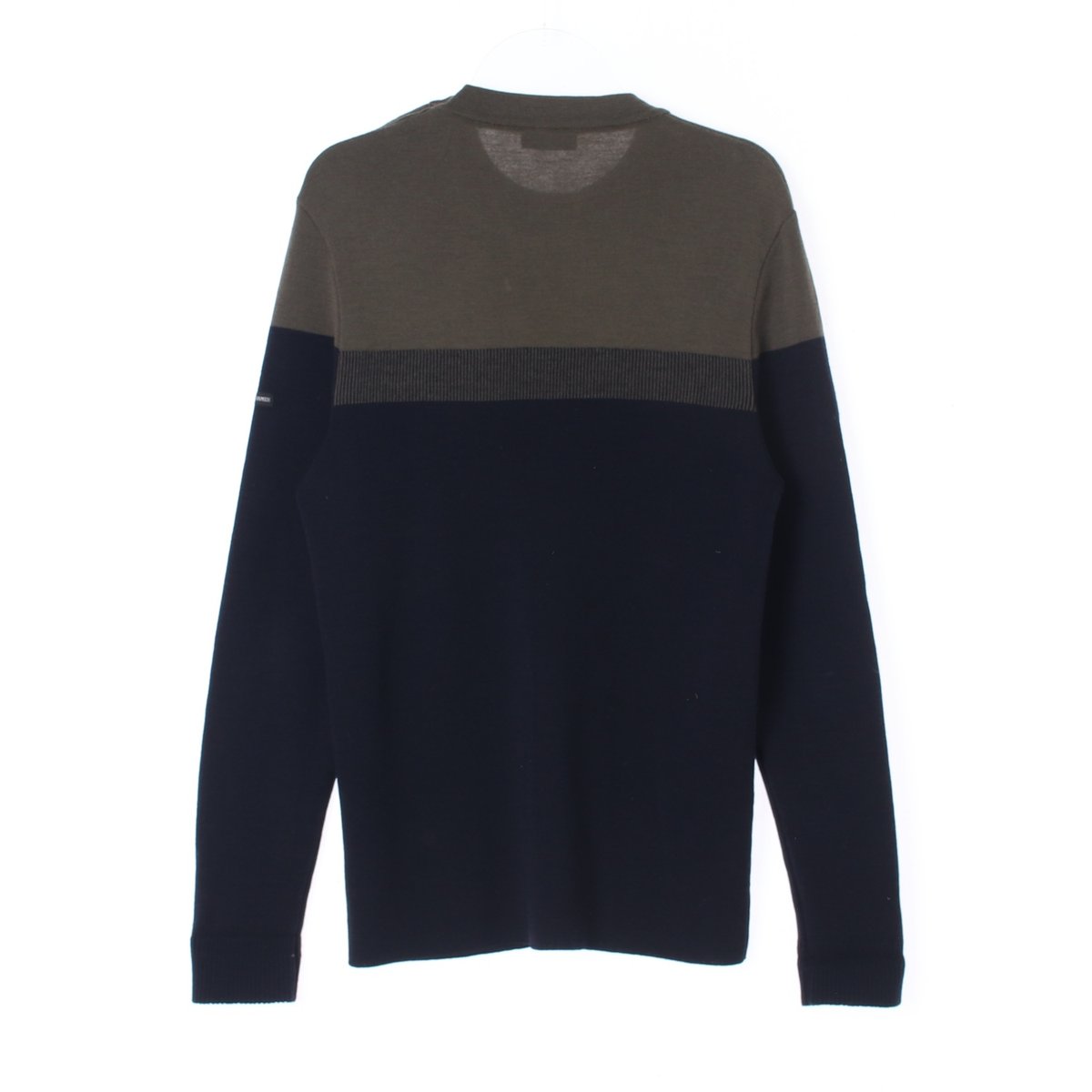 세인트 제임스 울100 카키 블랙 아퀴텐느 니트 스웨터 이미지 4