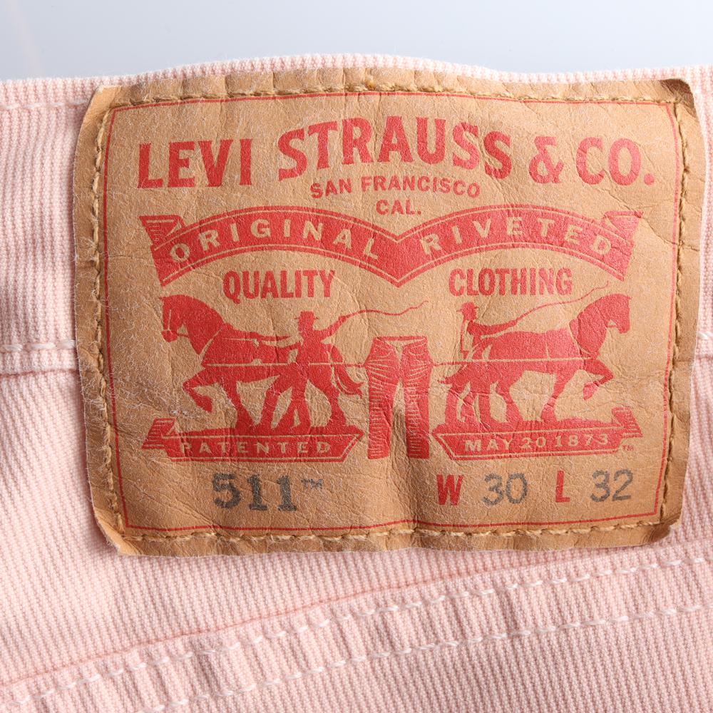 리바이스511 핑크 데님 치노팬츠 이미지 5