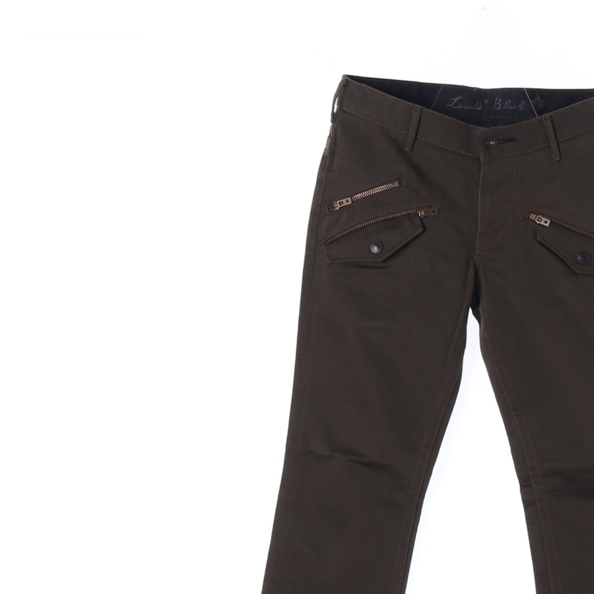 리바이스 카키 브라운 지퍼 카고 치노 팬츠 이미지 2