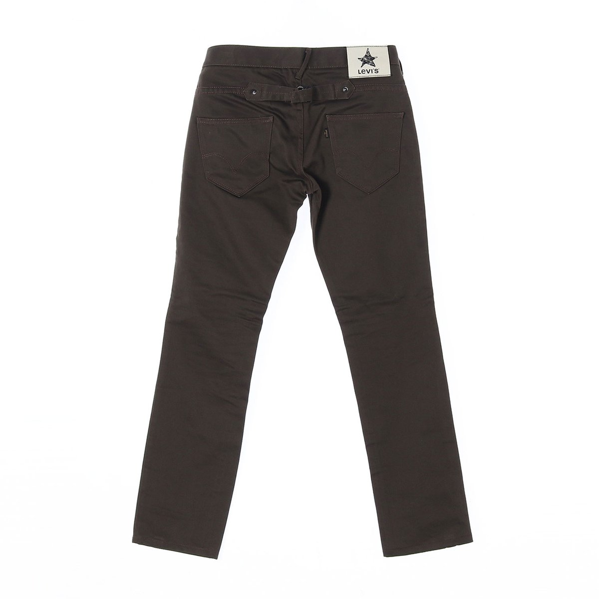 리바이스 카키 브라운 지퍼 카고 치노 팬츠 이미지 4