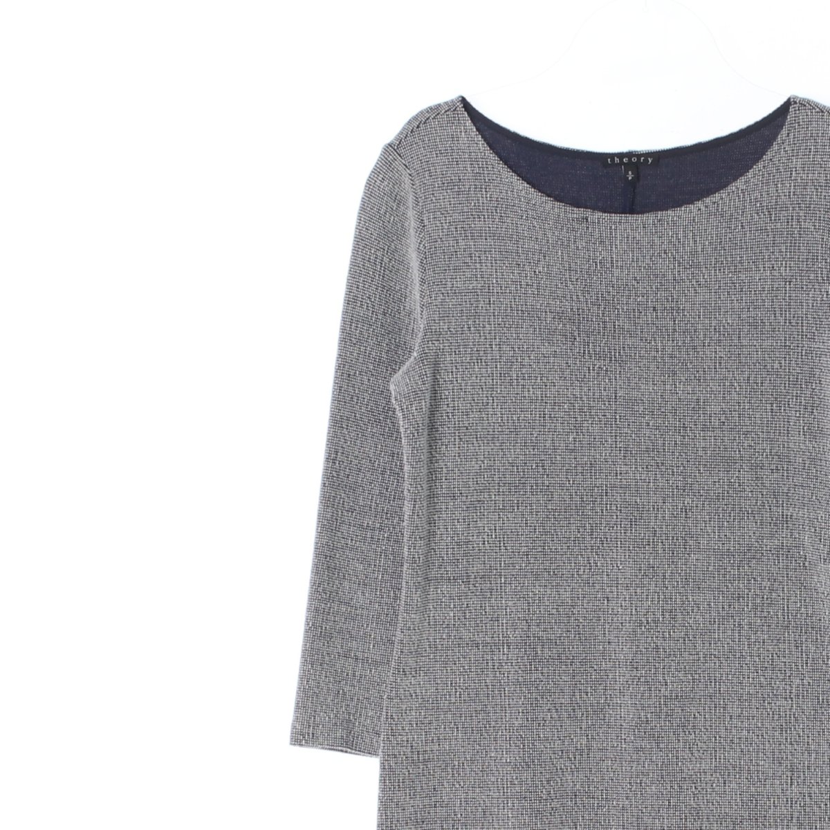 띠어리 네이비 라운드 미니 니트원피스 이미지 2