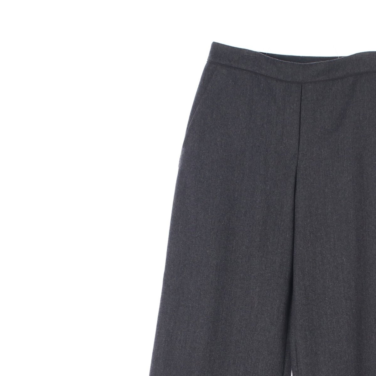 시스템 울67% 그레이 와이드 밴딩 슬랙스 팬츠 이미지 2