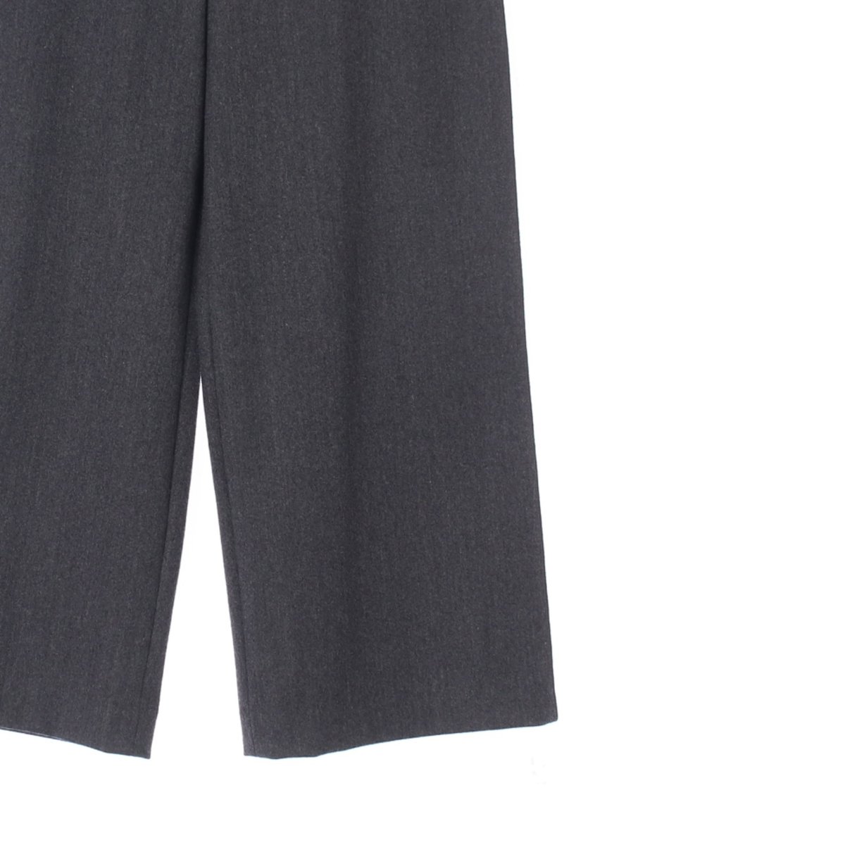 시스템 울67% 그레이 와이드 밴딩 슬랙스 팬츠 이미지 3