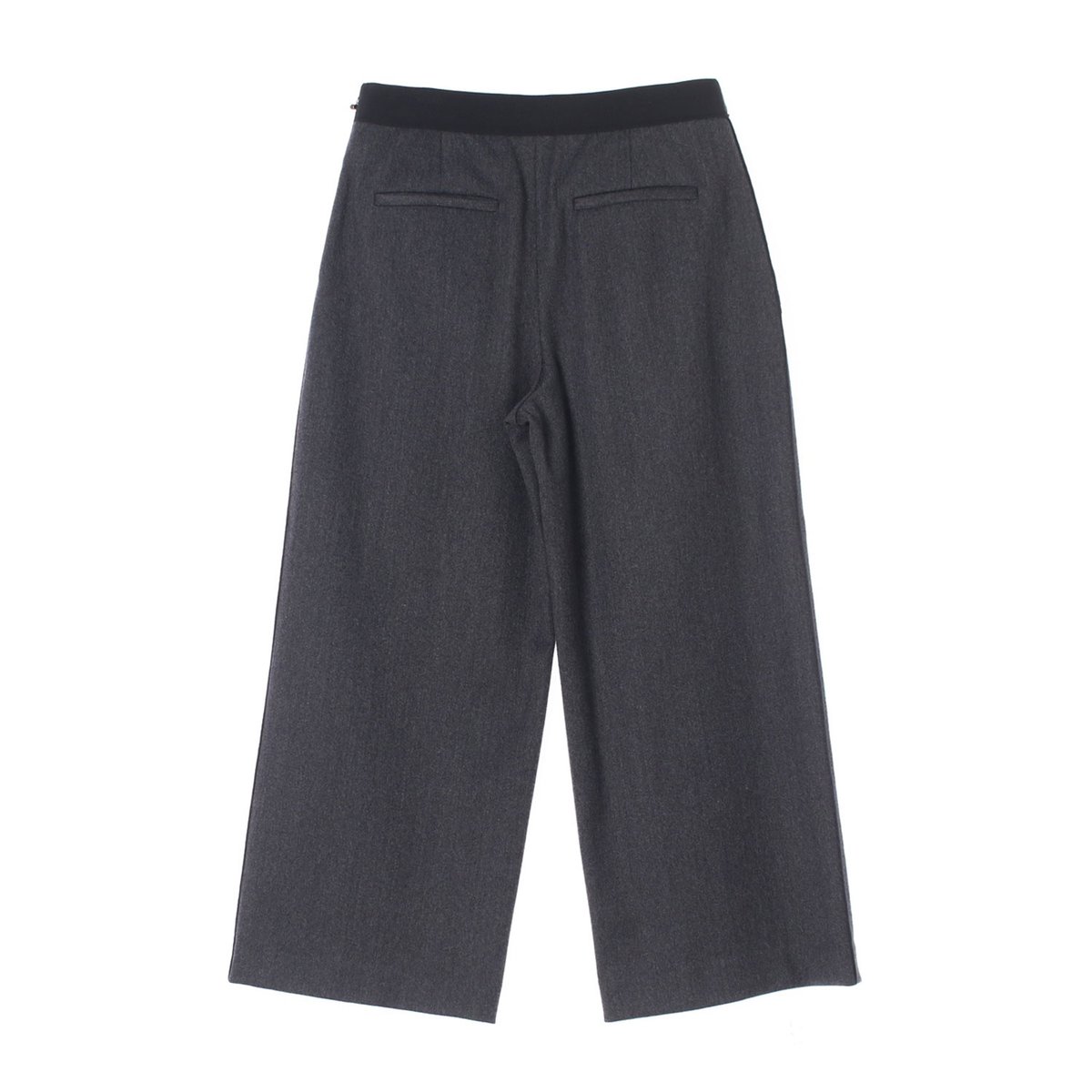 시스템 울67% 그레이 와이드 밴딩 슬랙스 팬츠 이미지 4