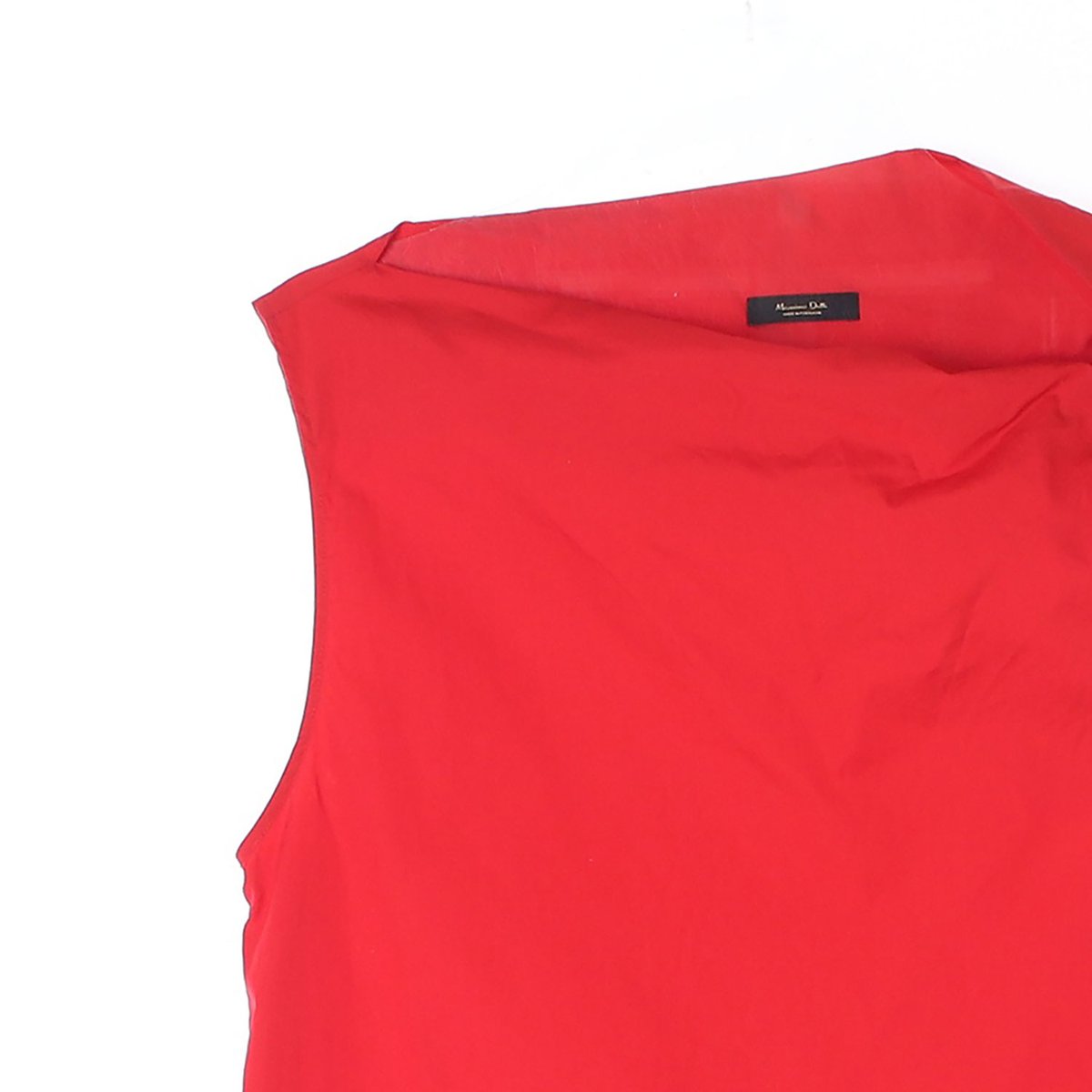 마시모두띠 레드 오프숄더 민소매 블라우스 이미지 2