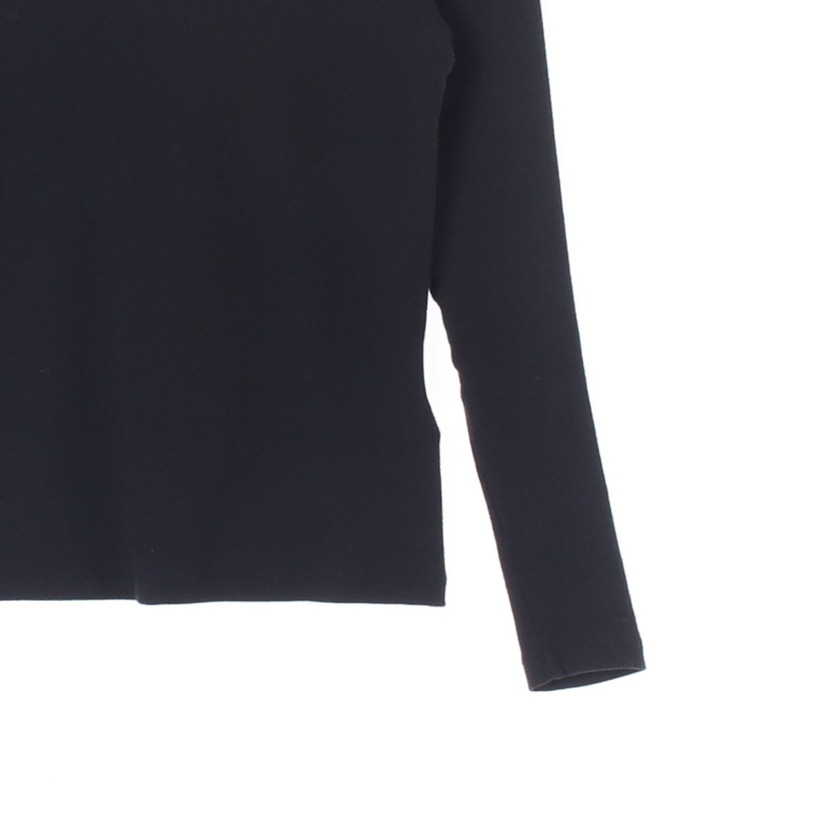 클럽모나코 블랙 베이직 긴팔 라운드 티셔츠 이미지 3