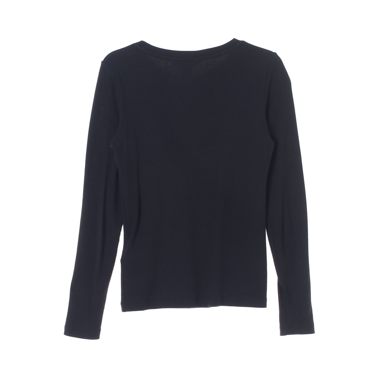 클럽모나코 블랙 베이직 긴팔 라운드 티셔츠 이미지 4