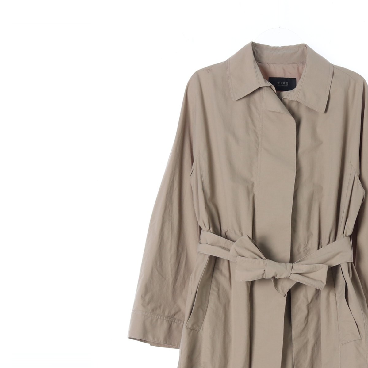 타임 베이지 싱글 트렌치코트 이미지 2