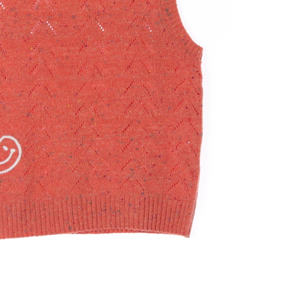 키르시 오렌지 체리 울 니트 조끼 베스트 이미지 3