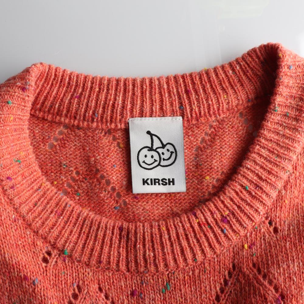 키르시 오렌지 체리 울 니트 조끼 베스트 이미지 5