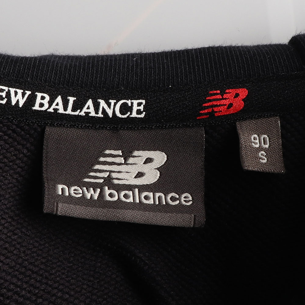 뉴발란스 블랙 화이트 아노락 하프집업 후드 티셔츠 이미지 5