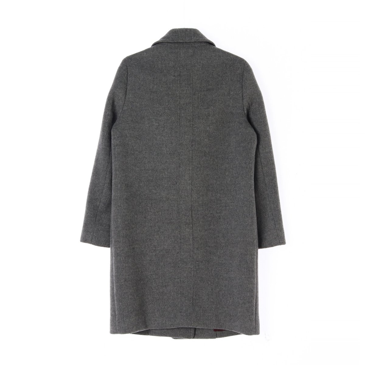 헤지스 울앙고라100% 그레이 롱 더블코트 이미지 5