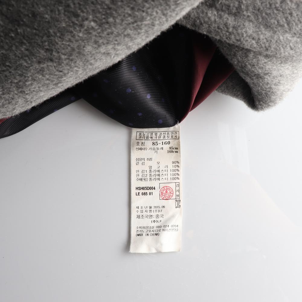 헤지스 울앙고라100% 그레이 롱 더블코트 이미지 7