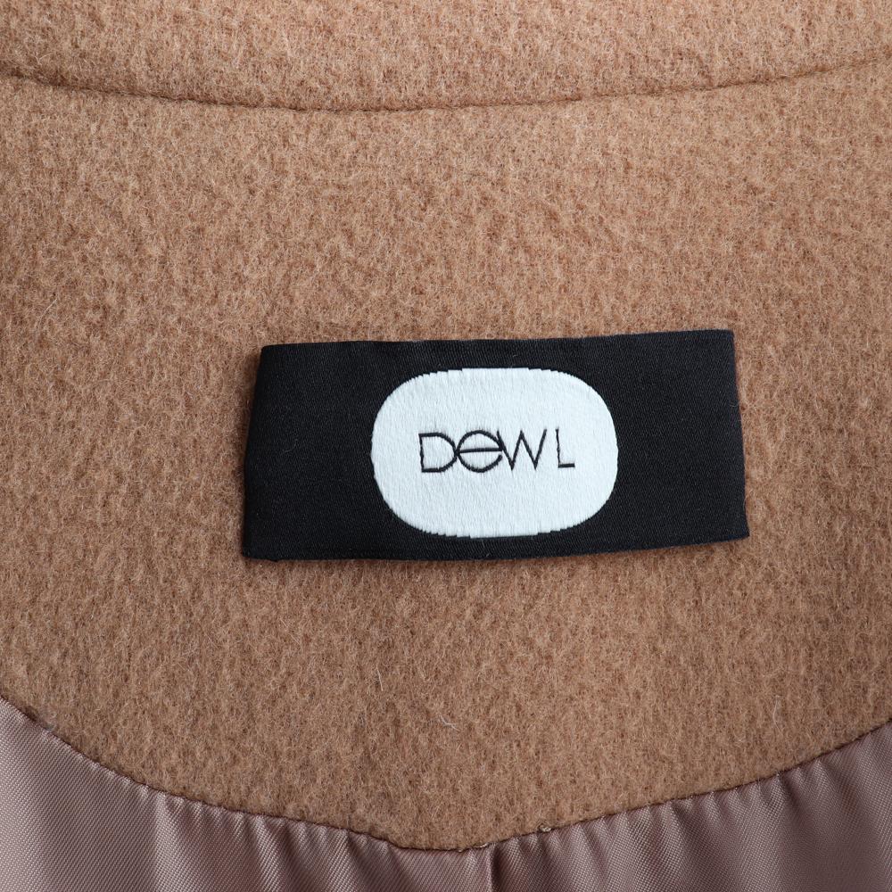 듀엘 울앙고라80% 카멜 브로치 하프 코트 이미지 6