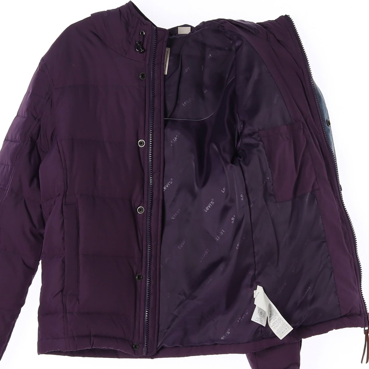 리바이스 퍼플 덕다운 숏패딩 다운자켓 파카 이미지 4