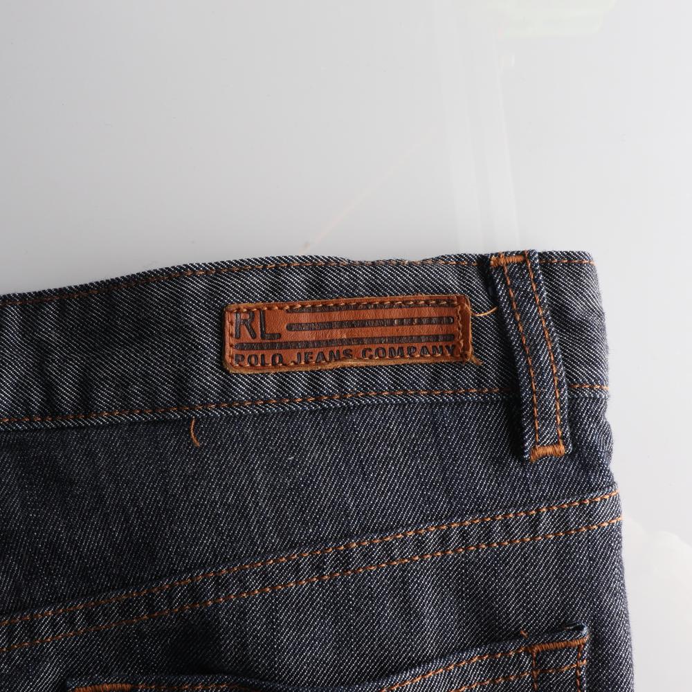 폴로 랄프 로렌 진청 데님 미디 스커트 이미지 5