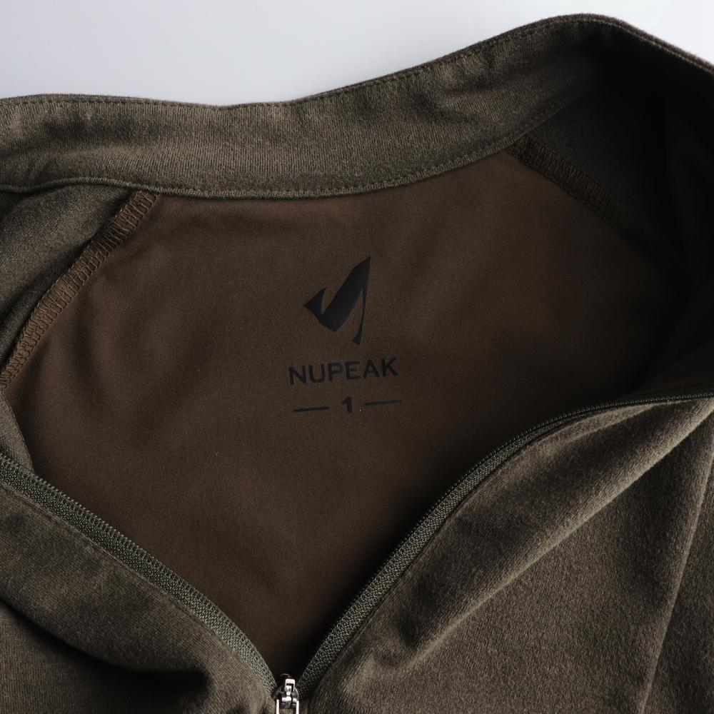 누피크 카키 하프집업 슬릿 롱원피스 이미지 5