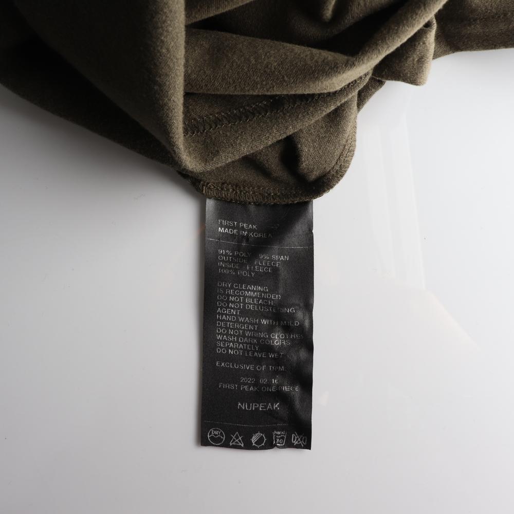 누피크 카키 하프집업 슬릿 롱원피스 이미지 6