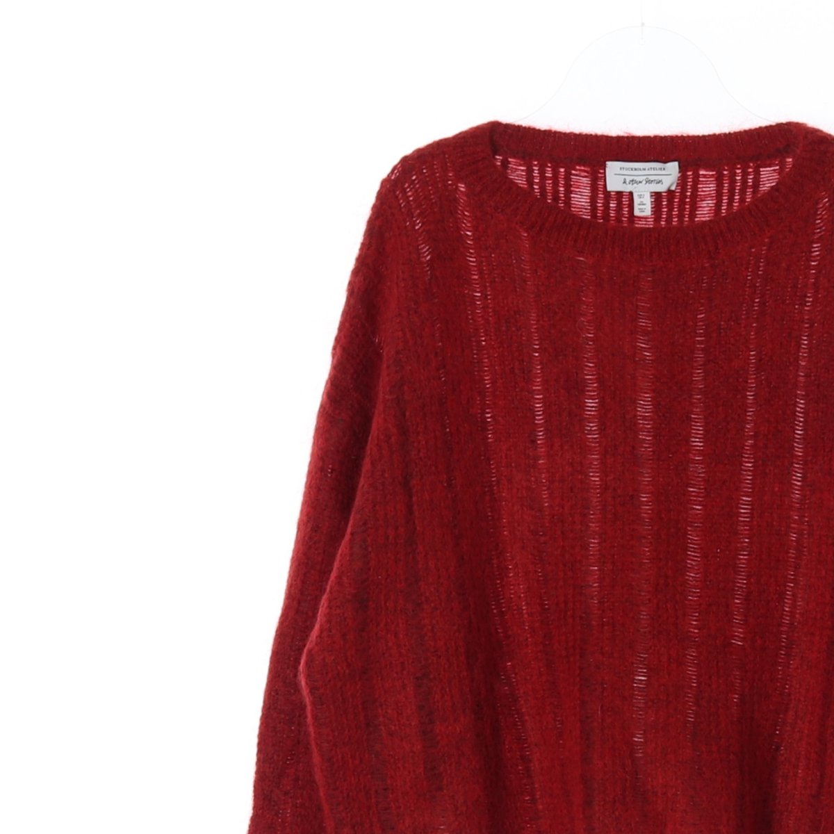 앤아더스토리즈 레드 울/모헤어 니트 스웨터 이미지 2