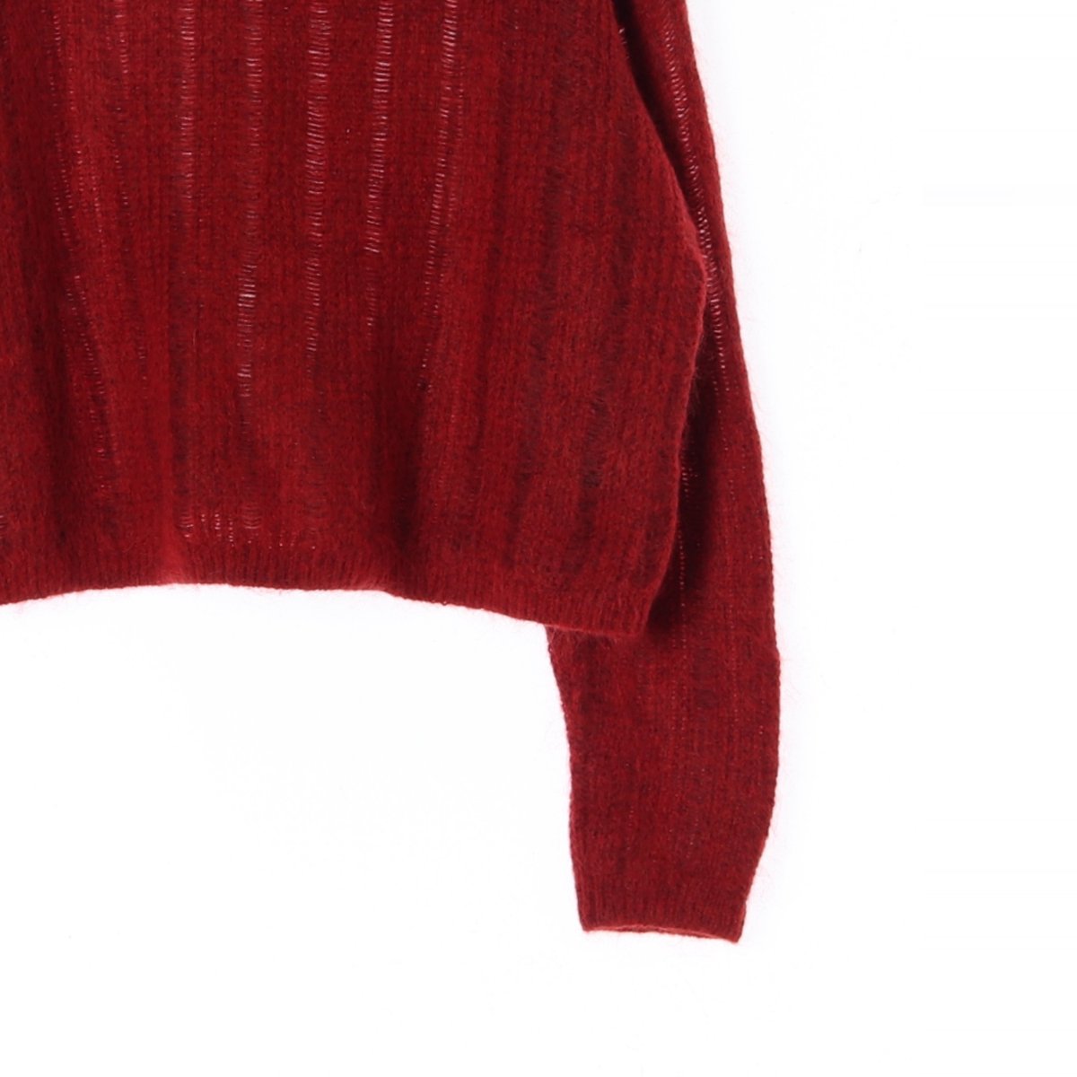 앤아더스토리즈 레드 울/모헤어 니트 스웨터 이미지 3