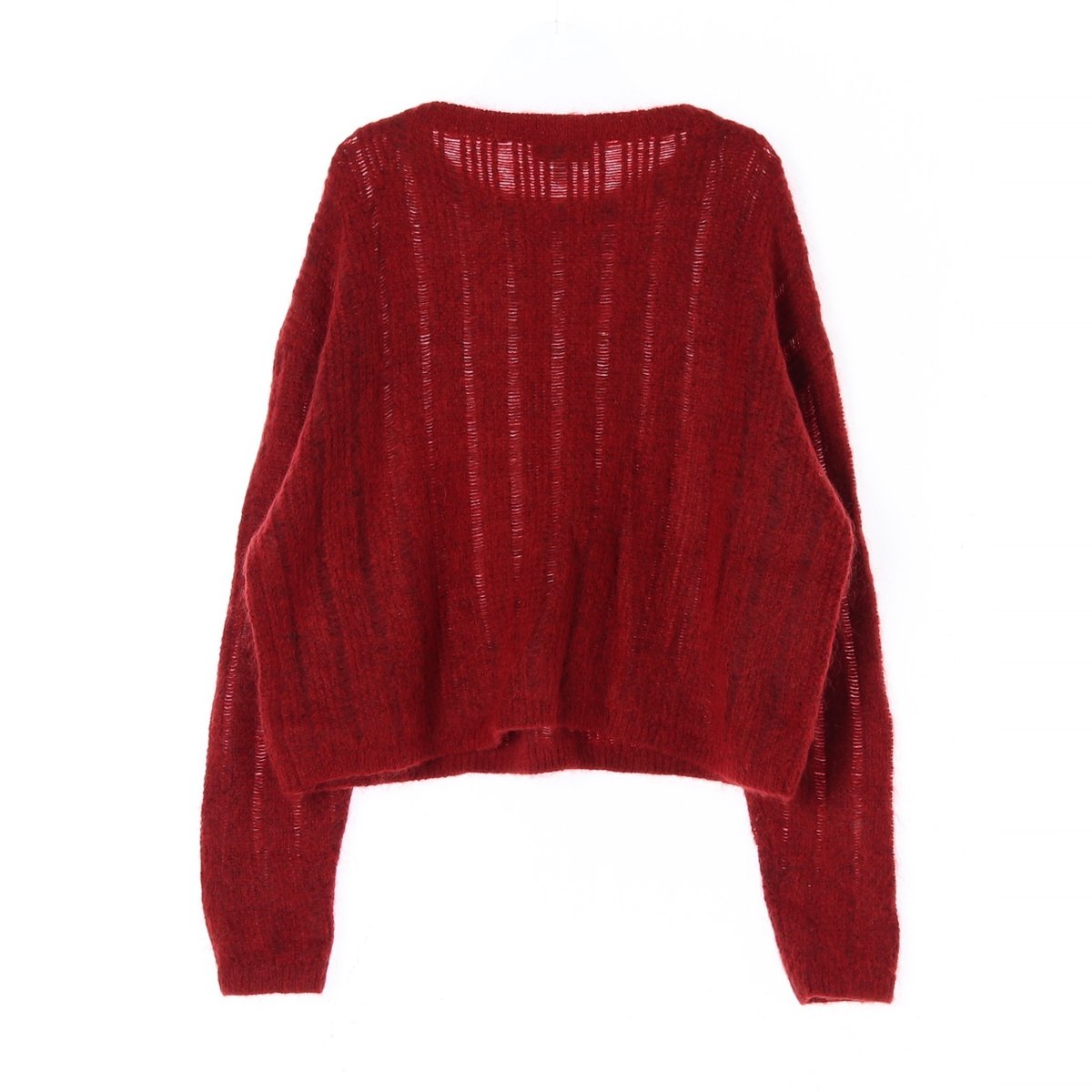 앤아더스토리즈 레드 울/모헤어 니트 스웨터 이미지 4